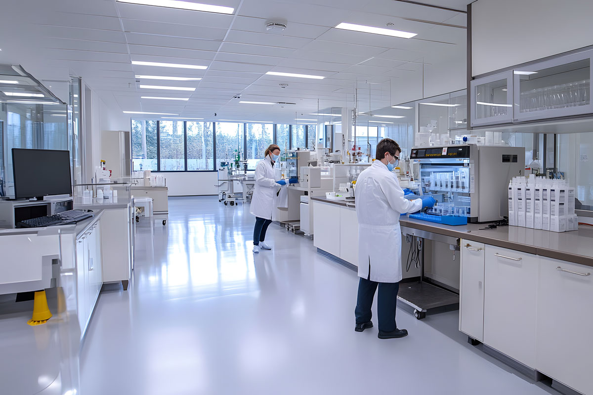 doctors working in healthcare lab