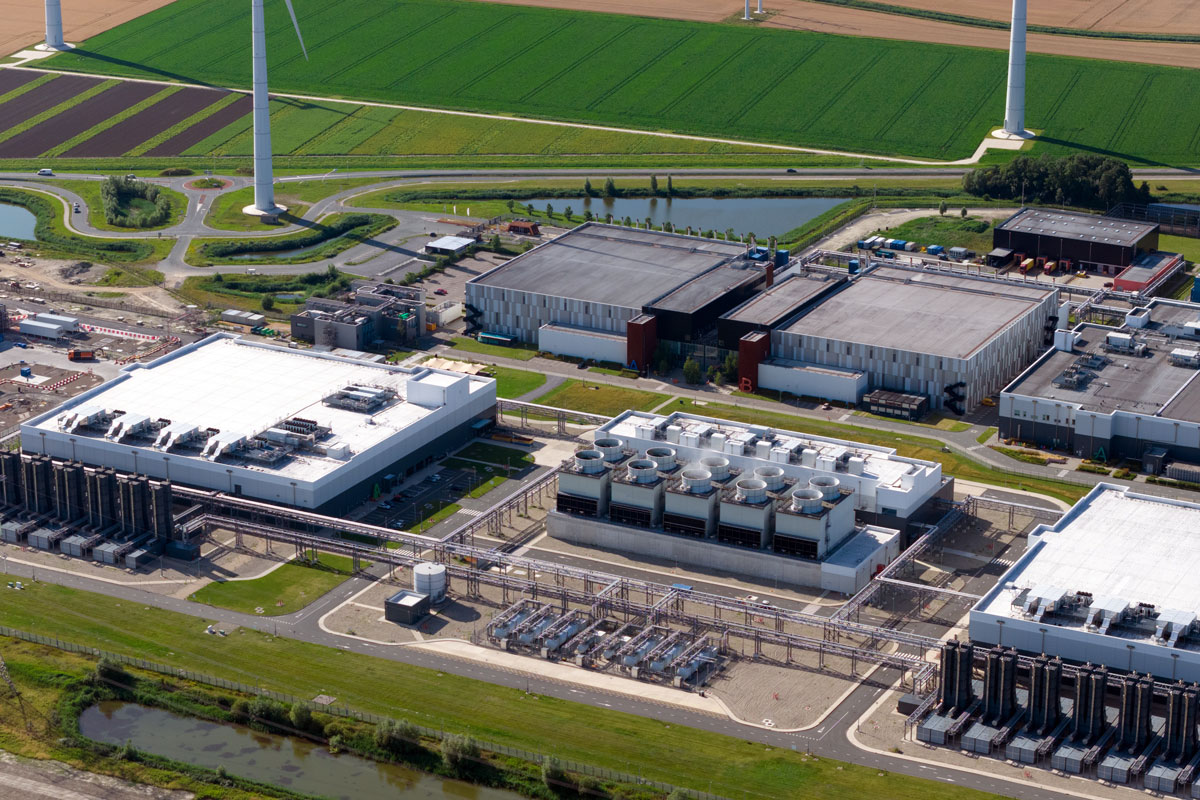 power production and cooling at data center