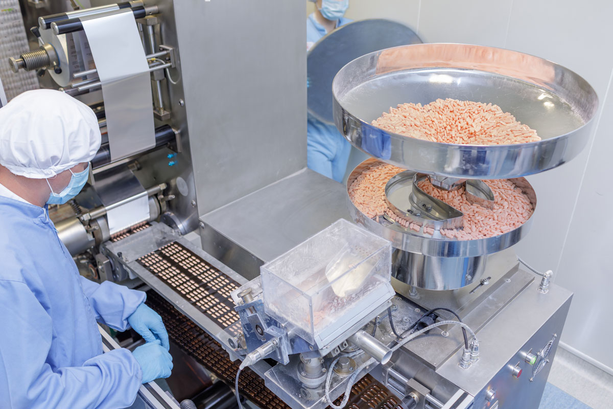 prescription drug processing and packaging facility